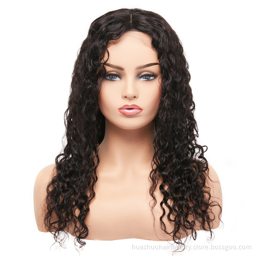 Wholesale 100% Virgin Unprocessed Malaysian 4*4 Water Wave Full Lace Closure Wig